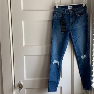PAIGE verdugo crop spence destructed jean